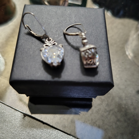 Sterling Silver & Swavorski Crystal Earrings - Picture 3 of 3